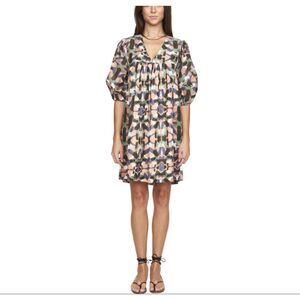 Mirth Belem V-Neck Short Dress Women’s Size Medium Calypso Jamboree Printed